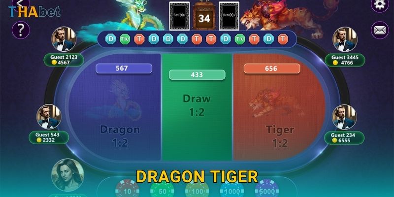 Dragon Tiger cân não – So tài hai cửa Rồng Hổ tại Thabet